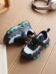 1 Pair 2026 New Boys' Shoes, Baby Girls' Sports Shoes - Black - View 4