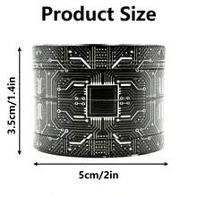 1PC Cyber Circuit Skull 4-Layer Grinder, Dark Style Magnetic Metal Herb Grinder, Portable Herb Crusher, Hardcore Tech Skull Grinder, Personalized Dark Mechanical Style - View 5