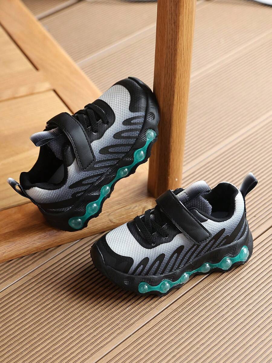 1 Pair 2026 New Boys' Shoes, Baby Girls' Sports Shoes - Black - View 1