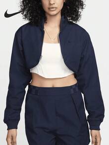 Nike Sportswear 女款短版拉鍊外套 FN2241-451 - FN2241-451 - 查看 1