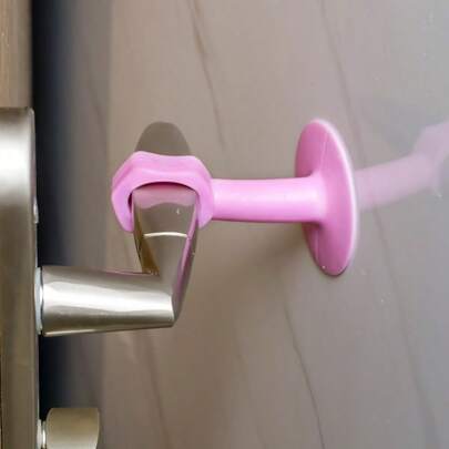 3pcs Silicone Door Suction Door Handle Anti-Collision Pads Toilet No-Drill Plastic Rubber Door Bumper Bathroom Door Stopper Quiet Door Stop