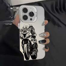 11-17 Galaxy 22-26Phone Case: Stickman Biker - TPU Protective Case |     Shockproof Phone Case |     Scratch-Resistant Case Suitable For  7 / X / XS / 11 Series And  12 / 13 / 14 / 15 / 16 Models - 圖片1PCS - 查看 4