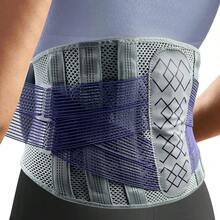 1pc Breathable Adjustable Waist Belt With 7 Support Plates, Soft Comfortable Lumbar Support Belt, Suitable For Daily Work And Sports - Light Grey - View 4
