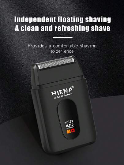 HIENA Multi-Function Electric Shaver, Men's Electric Shaver, Reciprocating Shaver, Perfect For Trimming Hair And Facial Hair. Comes With Brush, High-Quality Gift Choice, Mini Model Convenient For Travel