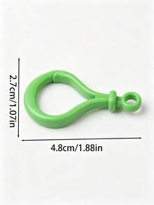 60/30件混色塑膠龍蝦扣，樹脂彈簧扣勾，適用於鑰匙圈、鑰匙環組、包包與珠寶DIY手工配件 - 樹脂扣 - 查看 4