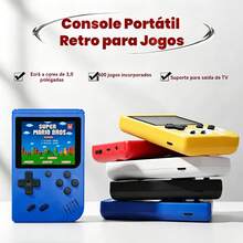 Videogame Console De Jogo Portátil HD 3.0" +500 Jogos Retro 1 Jogadore Conecta TV - Visão 10