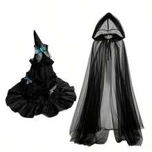 Halloween Hat And Cape Costume Set-Suitable For Birthday Parties, Cosplay, Masquerades, Halloween, Carnivals, And Dress-Up Events. - Multicolor - View 5