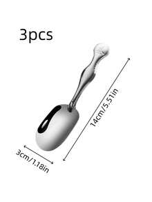 Stainless Steel Mini Measuring Spoon, Multi-Functional Kitchen And Restaurant Utensil, Suitable For Tea, Coffee, Ice, Flour And Sugar, Durable Metal Can Spoon With Hanging Ring - View 10