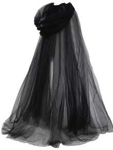 Halloween Cool Dark Style Long Hooded Cloak, Lightweight Mesh Material, Unisex; Classic Witch Cape, Suitable For Horror Theme Party, Cosplay, Bar Decor, Halloween Role Play - Multicolor - View 8