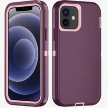 Anti-Drop Anti-Shock Anti-Wear Full Body Protection Phone Case, Durable And Sturdy, 3-In-1 Protective Case Compatible With Iphone, Galaxy And Other Phones - Wine Pink - View 51