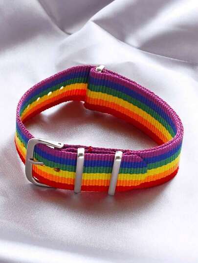 1pc Rainbow Bracelet, Fashionable College Style, Hand Rope, Bangle Suitable For Party, Gift For Best Friend