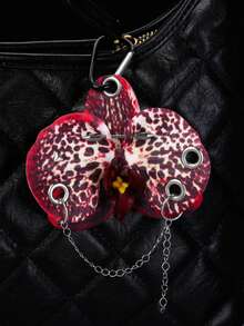 1 Piece Of Punk Rivet Imitation Orchid Flower Bag Hanger / Y2K Keychain / Flower Pendant Keychain / Car Keychain / Gift For Friends - Multicolor - View 8