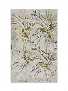 Vicenza Machine Washable Non-Slip Decorative Modern Vintage Kitchen Runner Hallway And Living Room Rug - Baby Blue - View 2