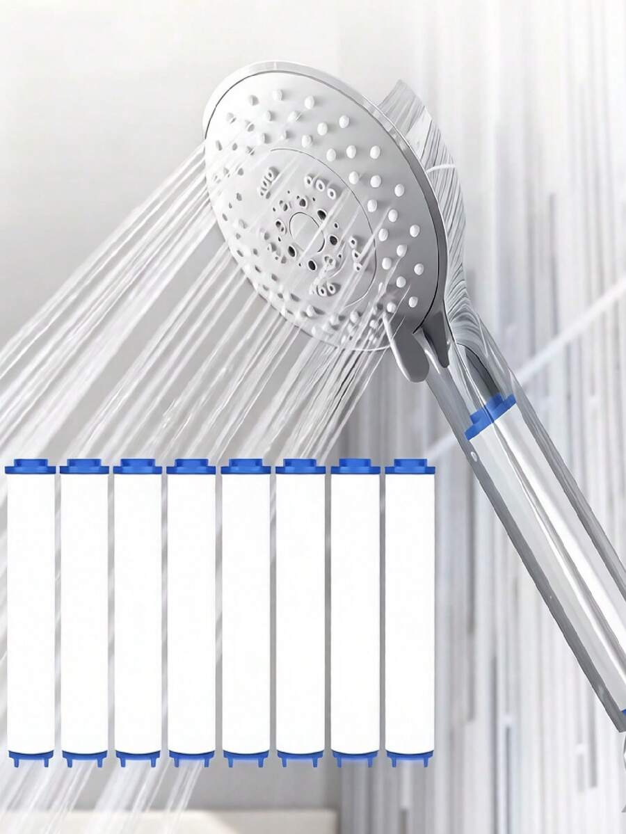 10-30pcs Shower Head Filter PP Spa Cotton Filter Cartridge Shower Water Purification Bathroom Accessories Spa Cotton Material