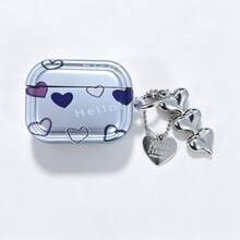 Funda protectora de silicona suave con estilo femenino, compatible con 3, 2, Pro, con pegatinas en forma de corazón DIY, tipo caramelo - Plateado - Ver 10