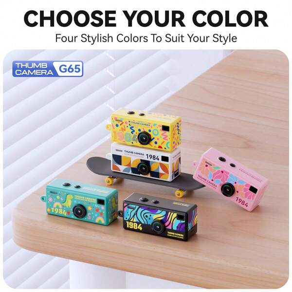 Kamera Gantungan Kunci Mini 1080P - Layar HD 0,96 Inci, Dengan Kartu Penyimpanan 32GB, Sudut Pandang Lebar 160°, Tali Anti-Hilang, Untuk Dewasa/Remaja/Wisata Luar Ruangan