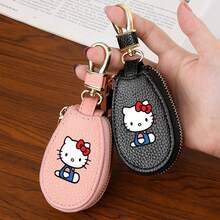 1 buah Dompet Kunci Hello Kitty Sanrio Lucu, Pengatur Kunci Mobil dengan Resleting Emas, Gantungan Kunci Multifungsi, Desain Ringkas, Cocok untuk Digunakan Seluruh Keluarga, Hiasan Tas, Aksesori Lucu dan Menyenangkan, Penutup Resleting Tahan Lama, Hadiah Penting untuk Halloween, Natal, dan Ulang Tahun - MultiWarna - View 1