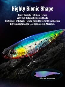 KINGDOM Basstaor 009 Fishing Lure Floating Pencil 110mm 22.8g Floating ABS Hard Bait Bait Z-Dog Walk Built In Noise Rattle Bead Impact Resistant Long Casting Topwater For Seabass Snakehead Peacock Bass - Multicolor - View 8