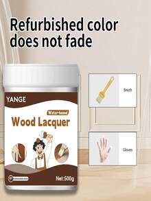 jakehoe Quick-Drying Water-Based Wood Furniture Decorative Paint, Wood Door Furniture Door And Window Renovation Color Change Water-Based Wood Paint - Wood Lacquer - View 4