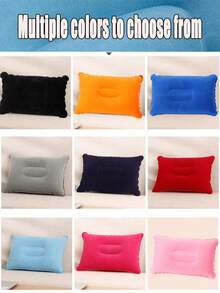 Travel Comfortably Anywhere With This Portable Inflatable Pillow - Perfect For Camping And Flocking! Great Gift For Vacation And Outdoor Use - Multicolor - View 2