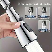 Multifunctional Faucet Extension Device | Kitchen, Bathroom Splash Guard, Pressurized Spray Nozzle Connector, 360° Rotating Universal 3-Mode Aerator, Scrubbing Spray Nozzle For RV Kitchen Faucet, Mother's Day Gift, Kitchen Equipment - Multicolor - View 5