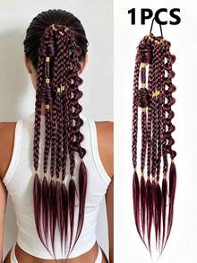Trenzas de Burbuja Retorcidas de Colores Mixtos Hechas a Mano - Extensiones de Cabello Estilo Vacaciones para Mujeres, Versátiles para Todos los Tipos de Cabello 24 Pulgadas - Multicolor - Ver 13