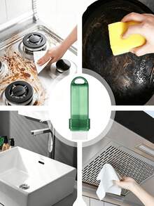 Magic Function Kitchen Stove Cleaning Brush, Reusable Scouring Pad And Cleaning Wand, No Battery Required, Suitable For Stoves, Sinks, Glass And Bathroom Surfaces, Helps Remove Limescale, Rust And Stains, Home Essentials And Kitchen Accessories - A - View 10