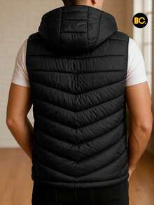 Big City Light Padded Men's Vest - Black - View 2