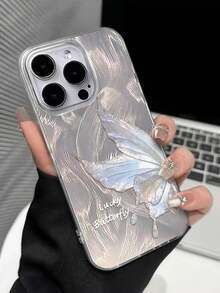 新款大孔羽毛網格 IMD 漸層 PC+TPU 混合塗層防摔手機殼，適用於 Apple 16 / 16 Pro / 16 Pro Max / 15 Pro Max / 14 Pro / 13 Pro Max / 12 Pro / 11 / 15 Plus，女孩用柔軟 TPU 保護殼，小眾高端溫柔風，亦適用於 Galaxy A04 / A32 / A52 / A72 / A33 / A23 / A34 / A35 / S23 / S24 / A25 / S21 / S20，塗層防摔手機殼兼容 Apple 與 - 彩色 - 查看 4