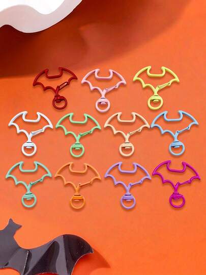 Metallic-Finish Bat-Shaped Keychain Accessory;Creative,Uniquely Shaped DIY Charm Bags,Wallets;Everyday Outings;Accessory Women's Car Keychains.Gifts