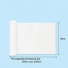 Fournitures de dessin pour la rentrée scolaire en classe, peinture et gribouillage pour la maternelle, papier de dessin blanc pur en rouleau long pour la peinture, le coloriage et le remplissage, papier de dessin pour gribouillage des enfants, canevas de 100m pour la maternelle sans salir les murs, papier d'art épaissi en rouleau complet super long, papier de peinture pour la rentrée scolaire, papier de dessin découpable pour usage en classe - Largeur 30 cm - Voir 2