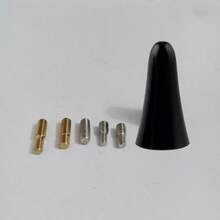 TRTY 1pc 1.57inch Aluminum Alloy Car Roof Short Antenna And 2 Universal Screw Adapters, Car Conical Short Antenna, Antenna Top Cover Modification Accessory, Avoid Roof Rack Obstruction - High Conductivity Copper, Corrosion And Deformation Resistant, Suitable For Holden 1317 And Most Car Models Short Antenna Modification, Enhance Audio Signal And Clear Sound Quality, Also Suitable As A Gift - Conical Short Car Antenna - View 13