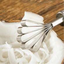 1/2 Pieces Stainless Steel Coconut Cream Slicer/Home Use Coconut Shredder/Kitchen Manual Scraper. - Silver - View 4
