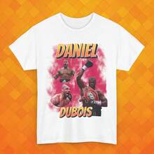 Daniel Dubois Unisex Box-T-Shirt, Sportfan-Bekleidung, Einzigartige Geschenkidee - Weiss - Übersicht 1