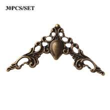 30PCS Metal Angle Corner Brackets Gold Bronze 40mm Notebook Cover For Menus Photo Frame Furniture Decorative Protector - A - View 11