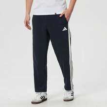 Adidas New Three-Stripe Sports Pants Running Fitness Training Casual Knit Men's Trousers - Blue - View 8