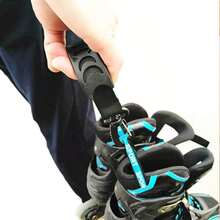 Heavy Duty Skateboard Carrying Strap, Portable Roller Skate Carrying Rope With Carabiner Hook, Ergonomic Handle, Suitable For Inline Skates, Ice Skates, Ski Boots Accessories - Multicolor - View 3