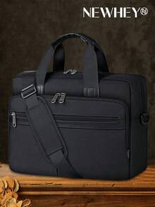 NEWHEY 15.6 Inch Waterproof Laptop Bag, Men's Large Capacity Computer Briefcase, Laptop Shoulder Crossbody Bag, Suitable For Travel, Office And Business - Multicolor - View 9