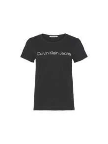 Calvin Klein [Bundle] Jeans Core Women's T-Shirts Black X 2 - Black+Black - View 2