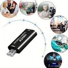Capture Stunning 1080P Video High-Quality USB Connector, Suitable For HDTV Capture Device HDTV Video Capture Card - Capture And Stream LiveMedia. Video Conferencing, Gaming And Compatible With PC And More! - View 8