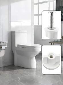 1/2/4/6 buah Mur Pengganti Dudukan Toilet, Mur Pengikat Engsel Tutup Toilet 6mm, Pengencang Sekrup Pemasangan Bawah, Aksesoris Perangkat Keras Perbaikan Kamar Mandi - beraneka warna - View 1