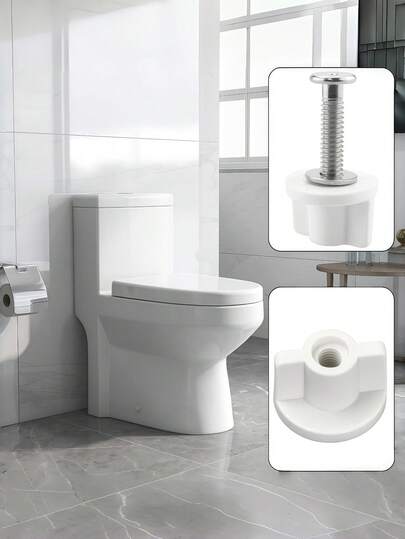 1/2/4/6Pcs Toilet Seat Replacement Nut, 6mm Fixing Nut For Toilet Lid Hinges, Bottom Mount Screw Fastener, Bathroom Repair Hardware Accessory