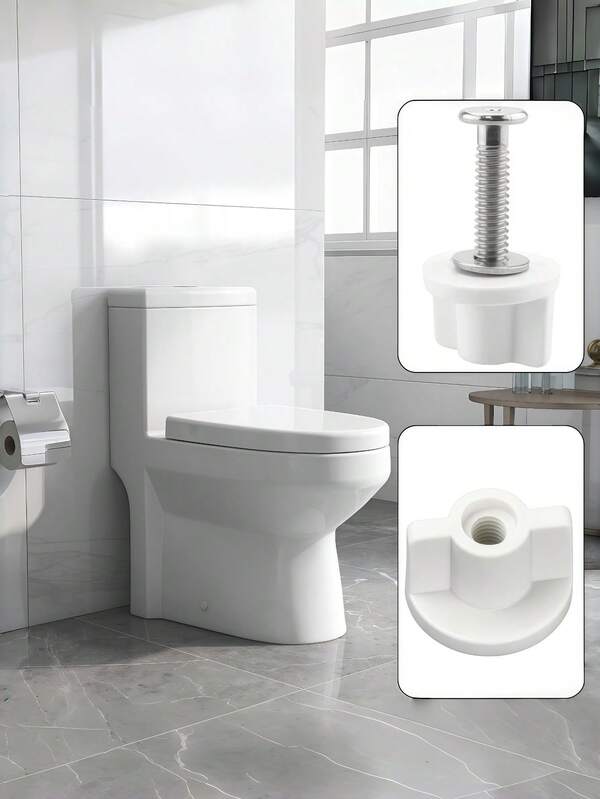 1/2/4/6Pcs Toilet Seat Replacement Nut, 6mm Fixing Nut For Toilet Lid Hinges, Bottom Mount Screw Fastener, Bathroom Repair Hardware Accessory