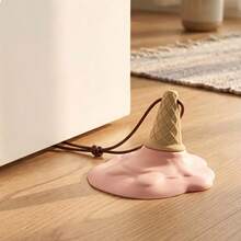 Creative Ice Cream Door Stopper, Cute Decorative Silicone Door Wedge, Windproof And Anti-Collision Door Stopper, Housewarming Gift, Suitable For Bedroom And Children's Room - A - View 11