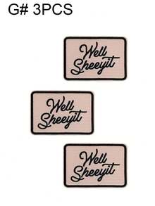 1 Set Of 3/9pcs Multicolored English Letter Series Embroidery Patch Cute Fashion Polyester Badge Applique DIY Clothing Iron On Patches Sew Accessory Cloth Stickers Suitable For Backpacks, Jeans, Jackets, T-Shirts, Hats, Dresses, Etc - Mash Up - View 13