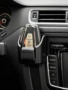 1pc/2pcs New Car Key Storage Box, Center Console Key Hook, Card Storage Box, Remote Control Box, Car Interior Key Holder Storage Box, Center Console Decoration, Car Interior Small Item Storage, Lighter, Lipstick Storage, Car Interior Organization, Christmas Halloween Small Gift - Black - View 3