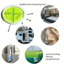 Round Bubble Level With Scale, Bubble Micro Level, Suitable For Turntable, Camera, Record Player, Tripod, Telescope Leveling Detection - Measurement Tool Gift - Round - View 6