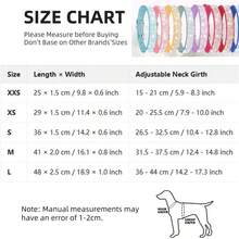 Kalung Anjing/Kucing Kristal Berkilau Ukuran Leher 16-46cm - Mewah, Berkilau, Berbahan Beludru Lembut, Kulit Sintetis, Tahan Lama, Dapat Disesuaikan untuk Hewan Peliharaan Kecil/Sedang/Besar - MultiWarna - View 2