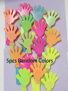 10/5/1pc Creative Mini Hand Clapping Toy, Shake To Make Sound, Suitable For Room Decoration, Holiday Decoration, Birthday Party Gift, Party Favor, Halloween Home Decor, Christmas Party, Christmas Gift, New Year Gift, Random Color - Multiple Styles - View 14