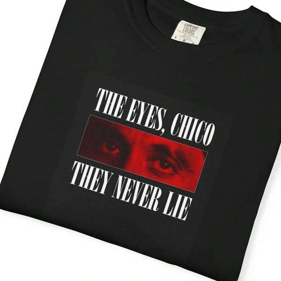 camisetas españa Tony Montana Eyes T-Shirt, Movie Quote Graphic Tee - Negro - Ver 1